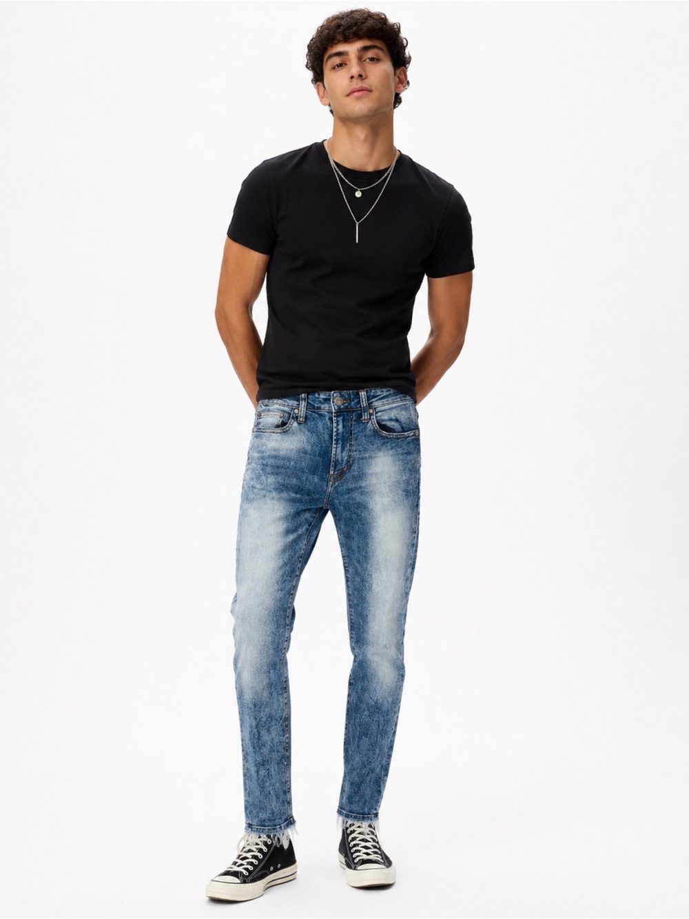 American Eagle Outfitters Mens Slim Skinny Jeans Blue Stretch Pocket 29 x 30 - Picture 3 of 9